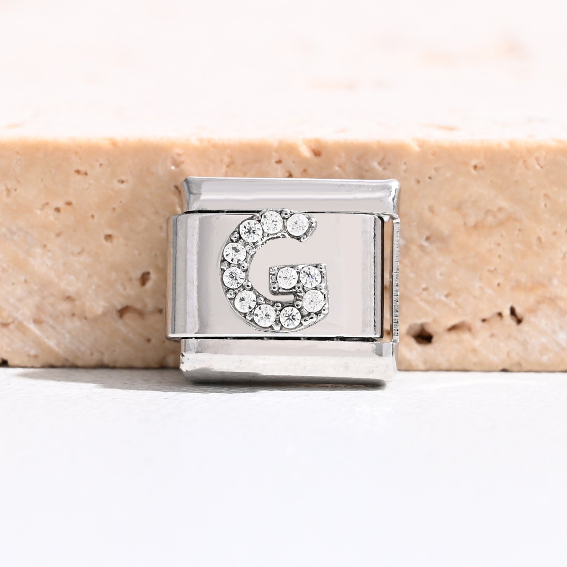 Wholesale 9mm Italian Charm Starter Bracelets DIY Letter Stainless Steel Composable Bracelet