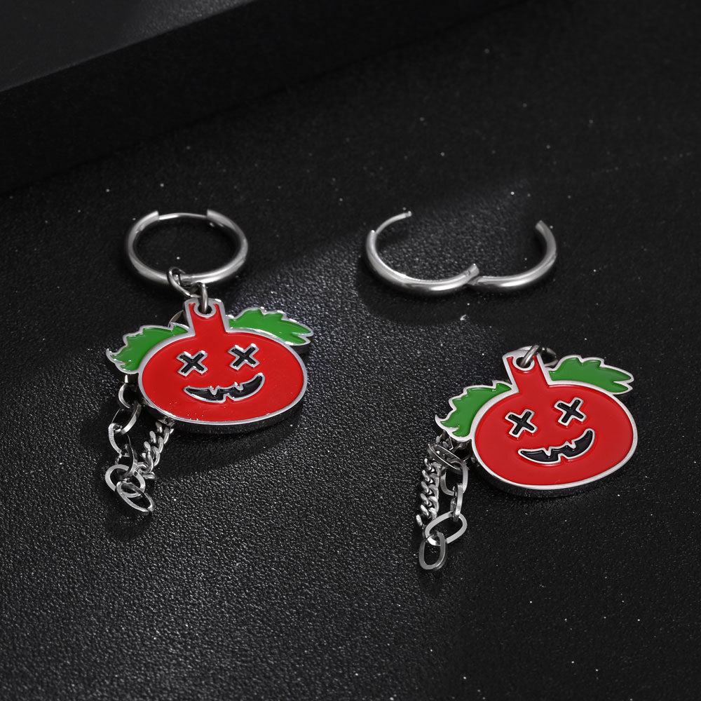 Wholesale Halloween Ghost Face Pumpkin Earrings ACC-ES-Yixin010