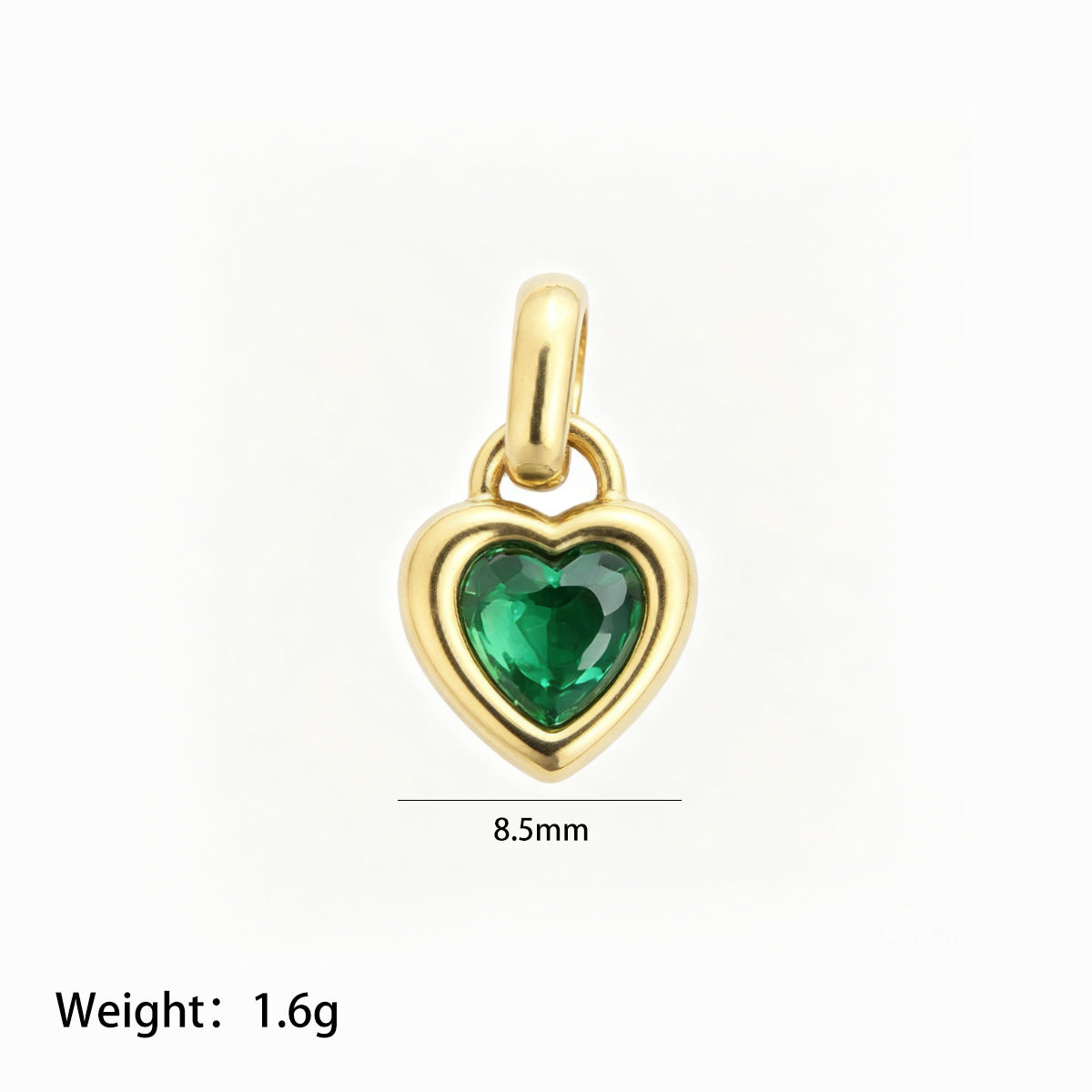 Wholesale Stainless Steel Heart Birthstone Pendant With Zircon Stylish Women S Jewelry Accessory For Gift And Boutique Resale