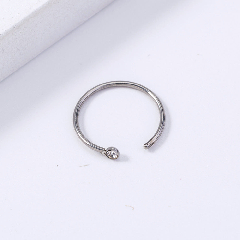 Wholesale  stainless steel puncture U-shaped nose ring puncture nose nail nose accessories direct sales