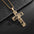 Wholesale  Stainless steel hollow design cross necklace