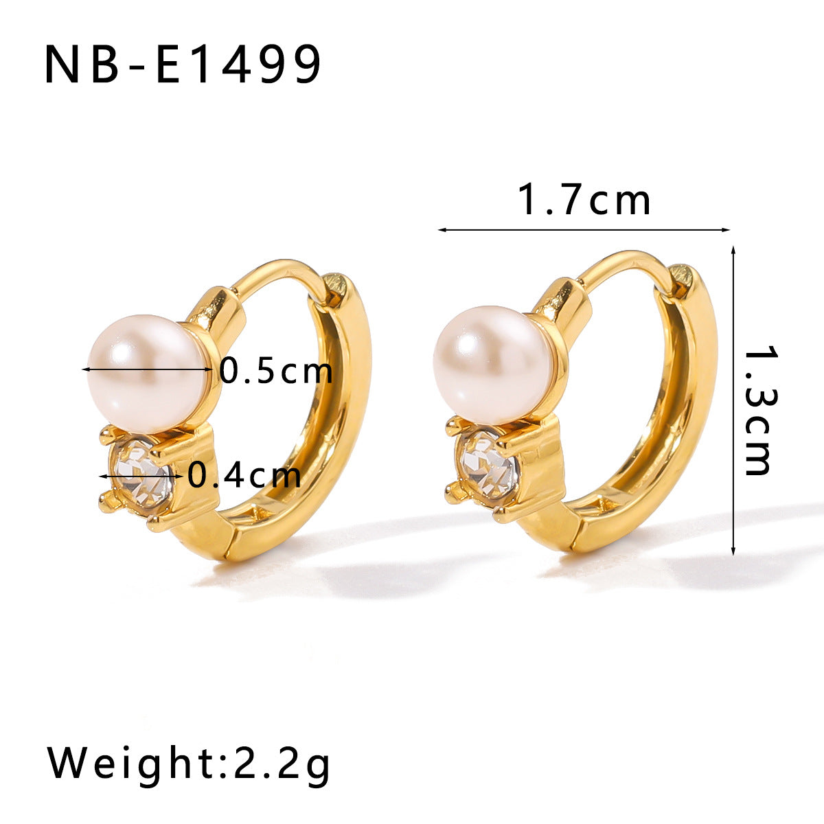 Wholesale  Stainless Steel Earrings 18K Gold Earrings Set