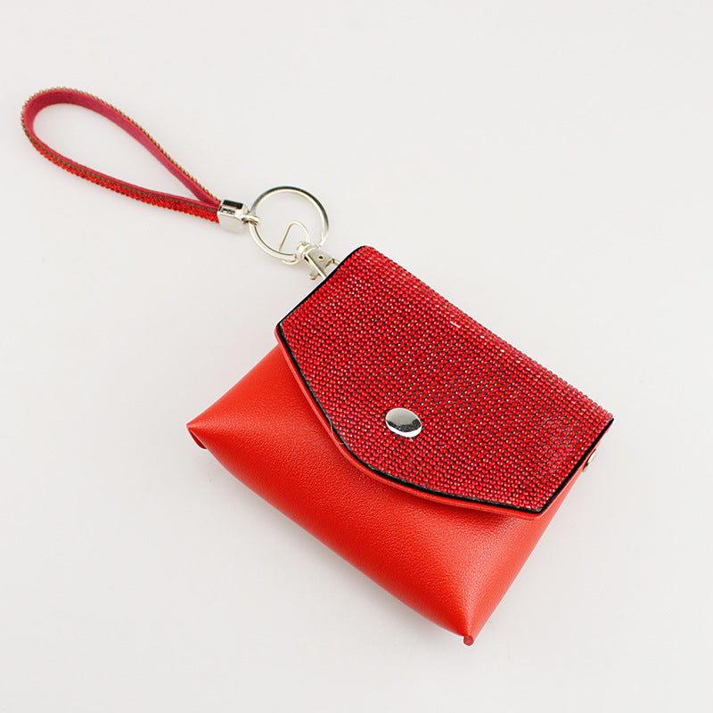 Wholesale Diamond Lipstick Tube Storage Bag Keychain ACC-KC-TMS012