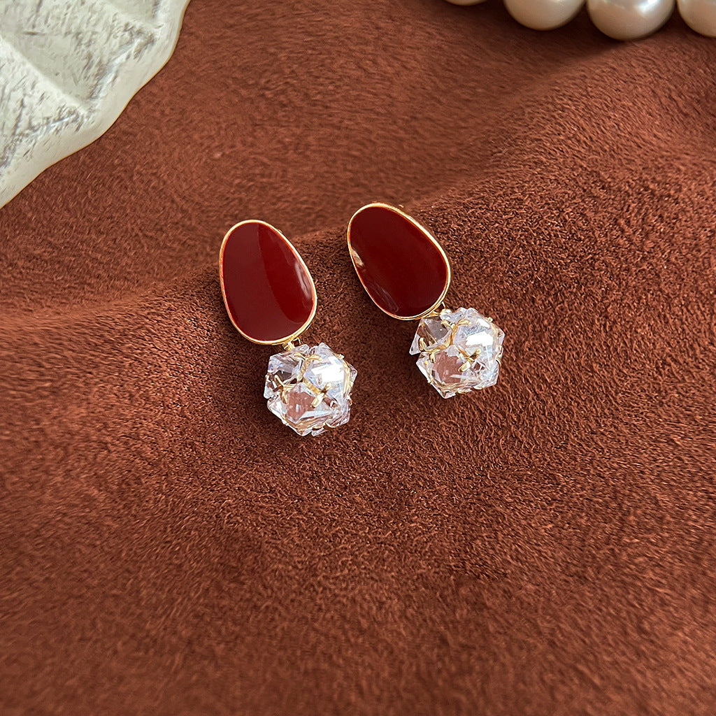 Wholesale Oil Drop Luxury Pearl Earrings