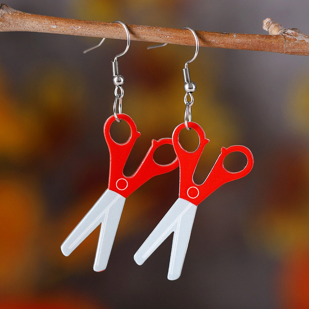 Wholesale  School Season Scissors Pencil ABC Exercise Book Pendant Earrings