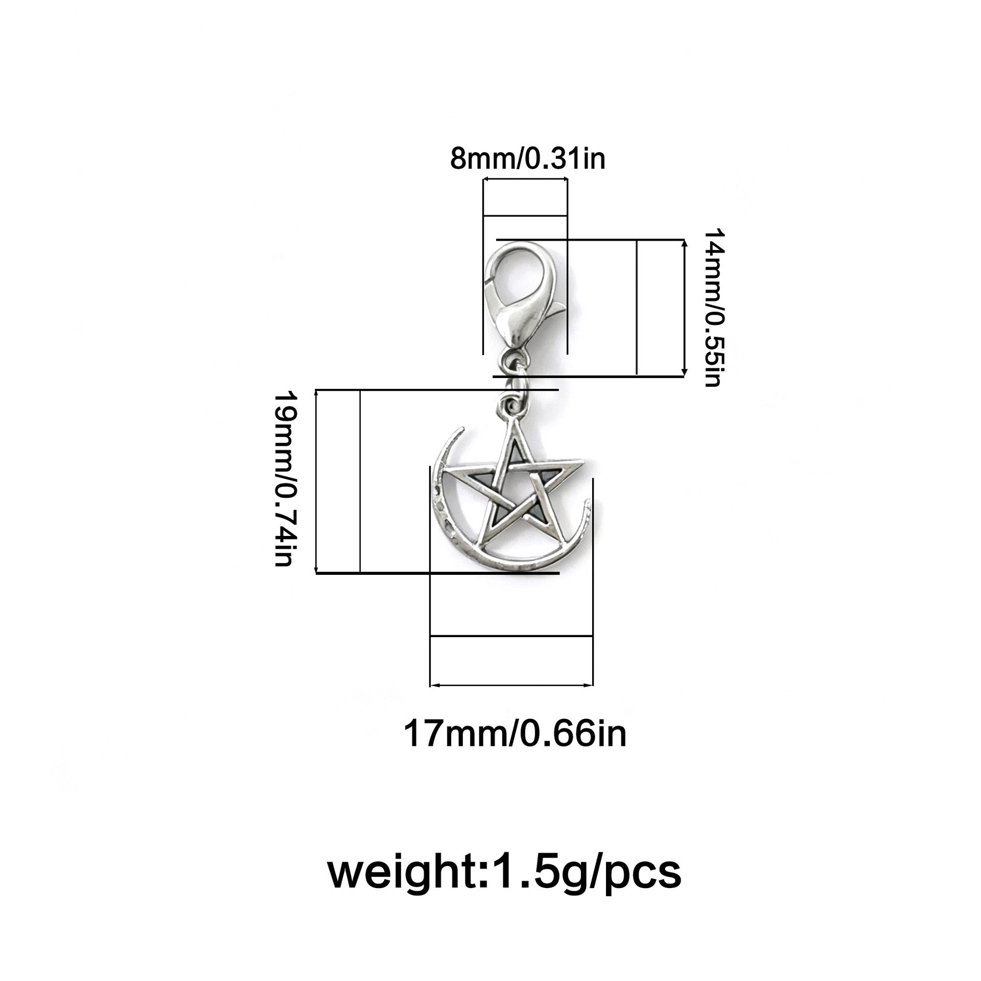 Wholesale Star moon  heart smiley face diamond pendant