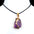 Wholesale 25~35mm Amethyst Original Stone Gold Pendant Yellow Powder White Crystal Irregular Necklace