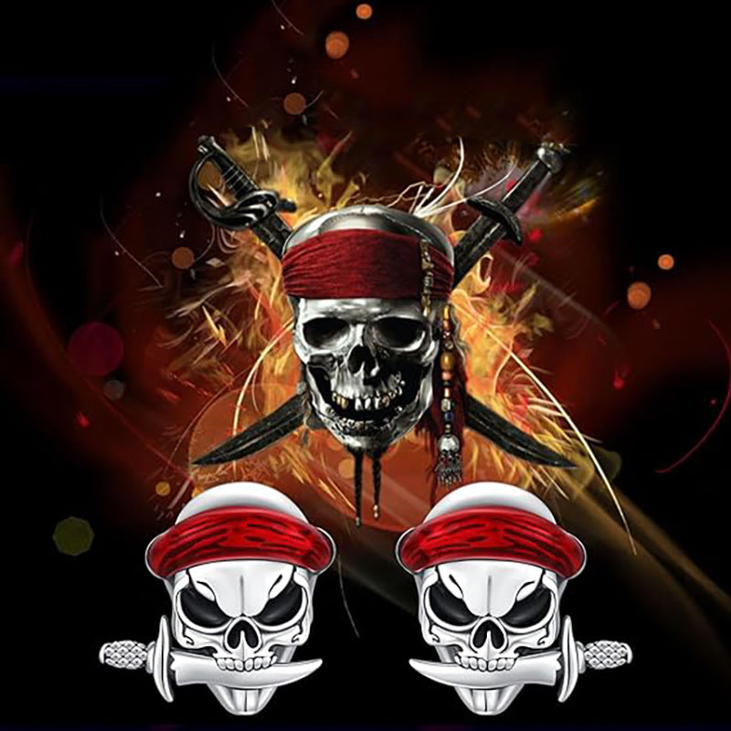 Wholesale Halloween Pirate Skull Earrings ACC-ES-FuSu014