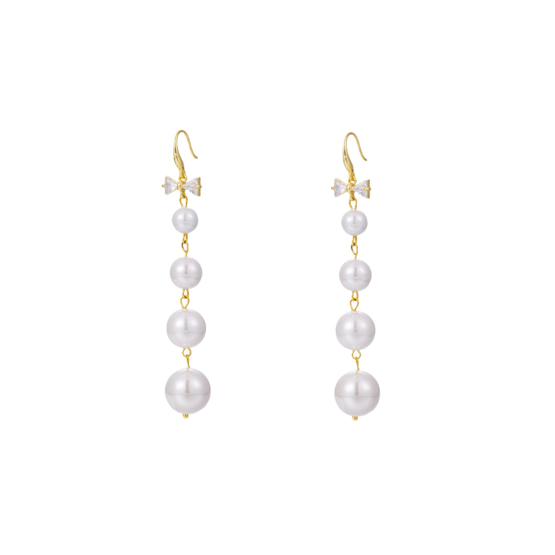 Wholesale  Long Tassel Earrings Pearl Earrings
