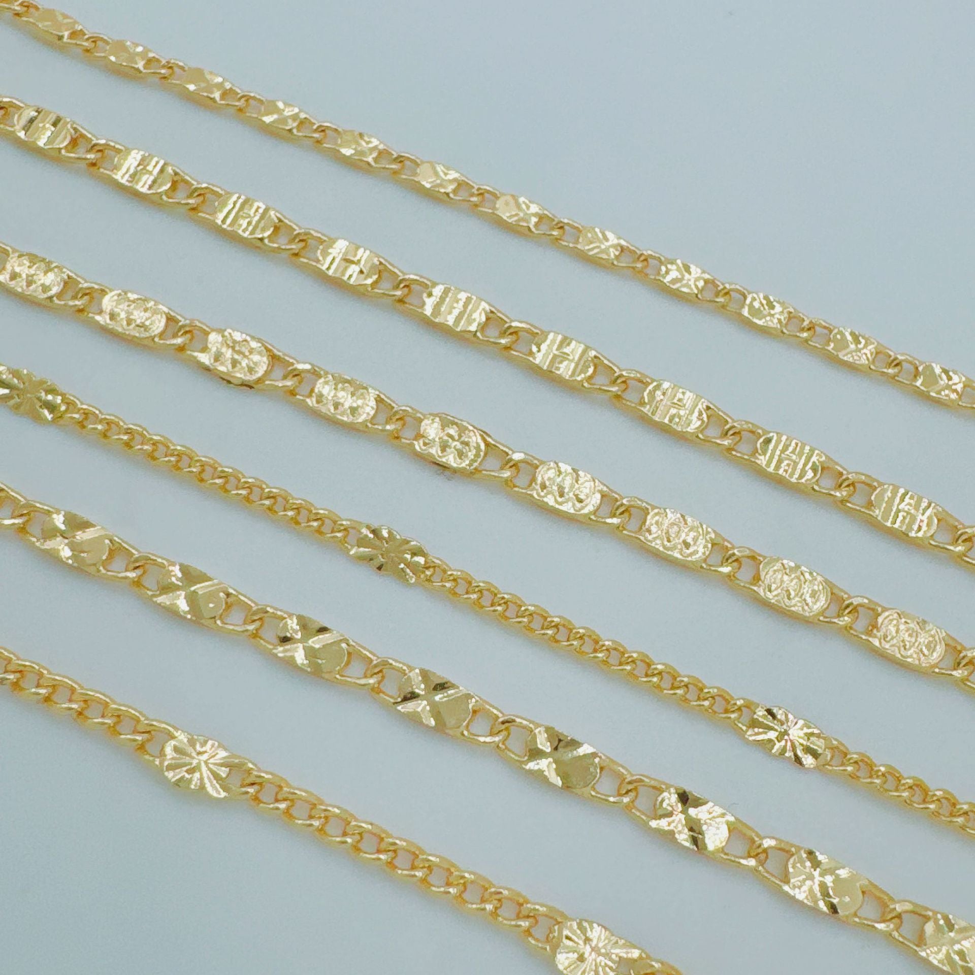 Wholesale Retro Gold Plated Copper Twist Necklace Chain for Layering Jewelry Accessory