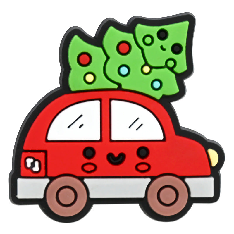 Wholesale Random 100pcs Christmas PVC Soft Rubber Shoe Buckle Decoration ACC-SC-RYY057