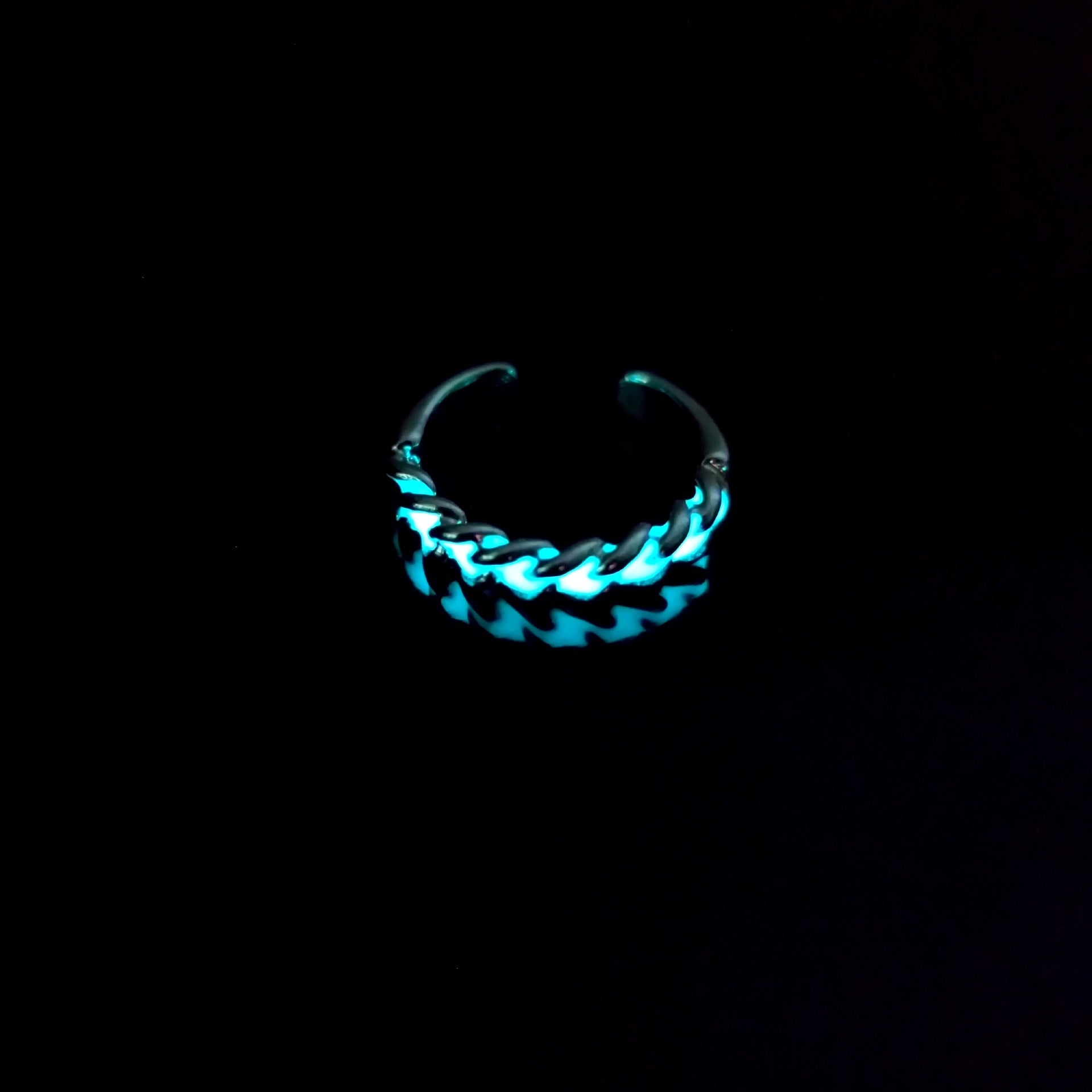Wholesale  personalized luminous open ring