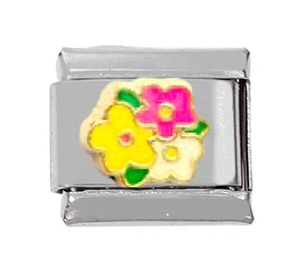 Wholesale 5pcs Italian Charm Bracelet Charm Module Stainless Steel Balloon Bear Bracelet 9mm DIY Pattern Free Stitching Detachable Composable Bracelet ACC-BT-DaLiang016