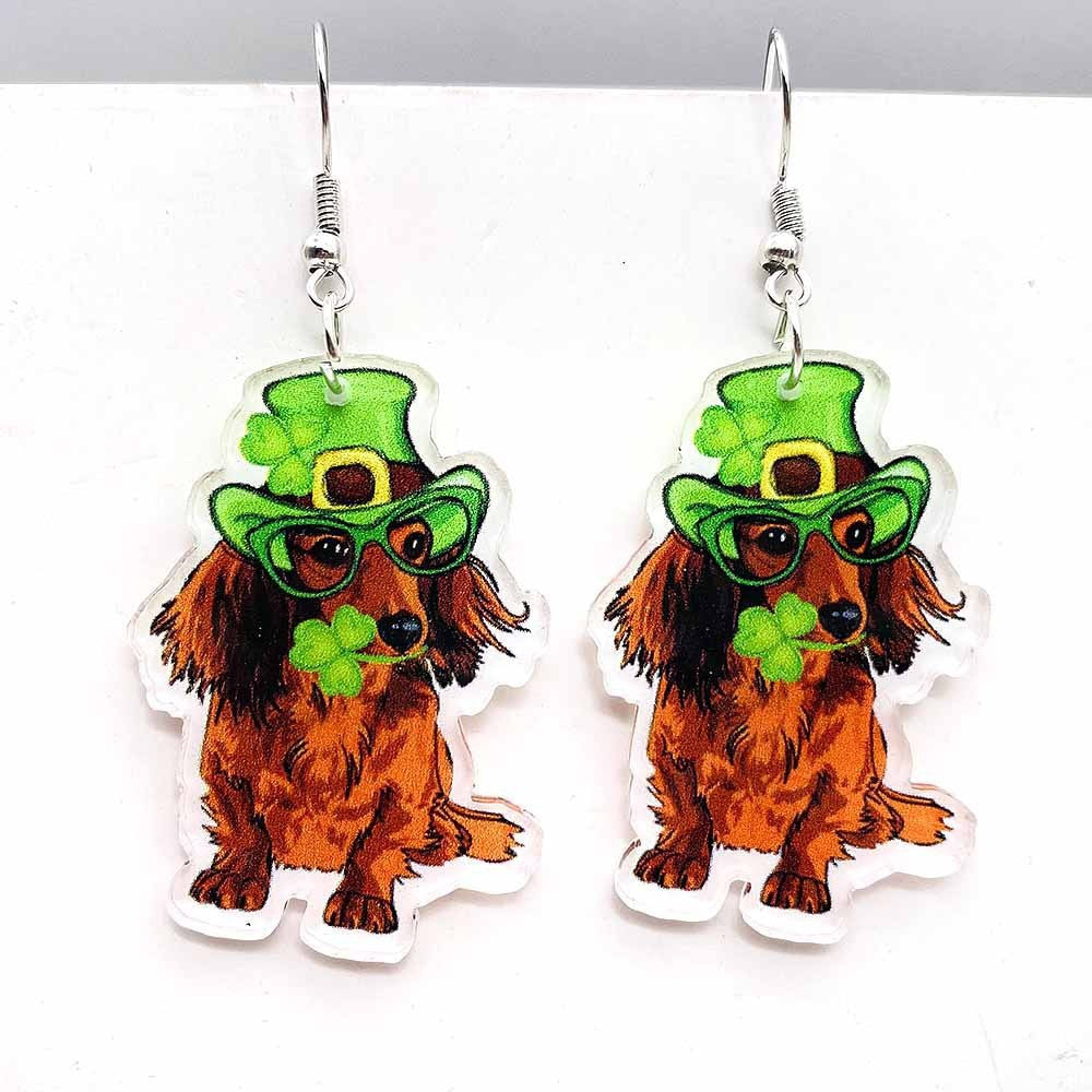 Wholesale St. Patrick's Day Irish Acrylic Earrings
