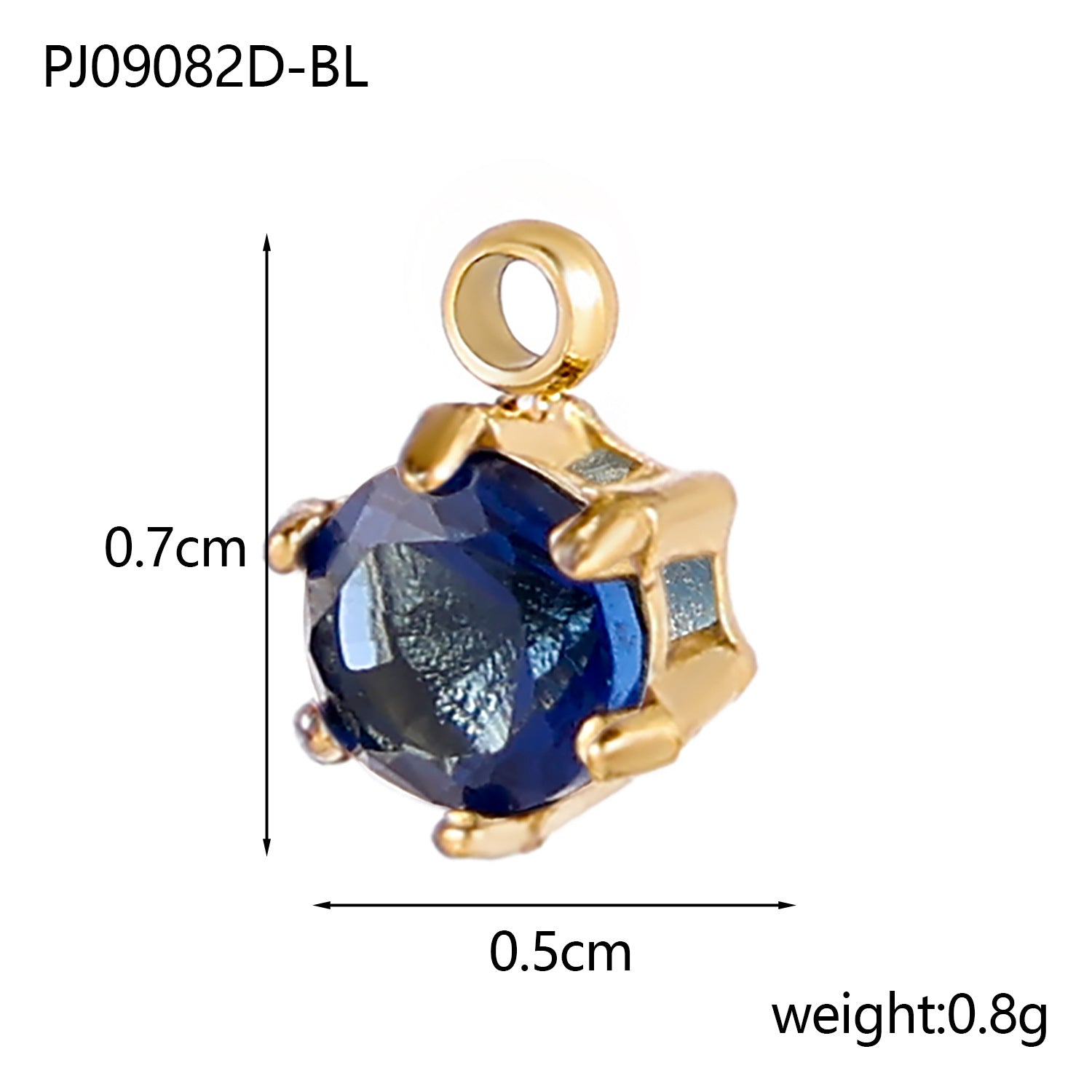 Wholesale stainless steel zircon small pendant