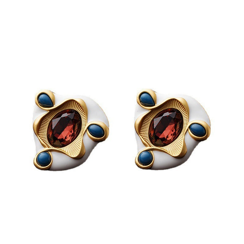 Wholesale Second-hand Vintage Versatile Retro Earrings ACC-ES-Weim005