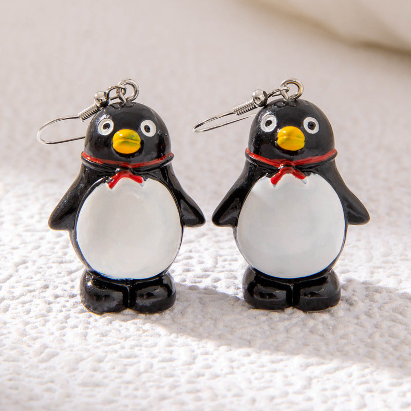 Wholesale Christmas Tree Penguin Earrings Set ACC-ES-YongGe003