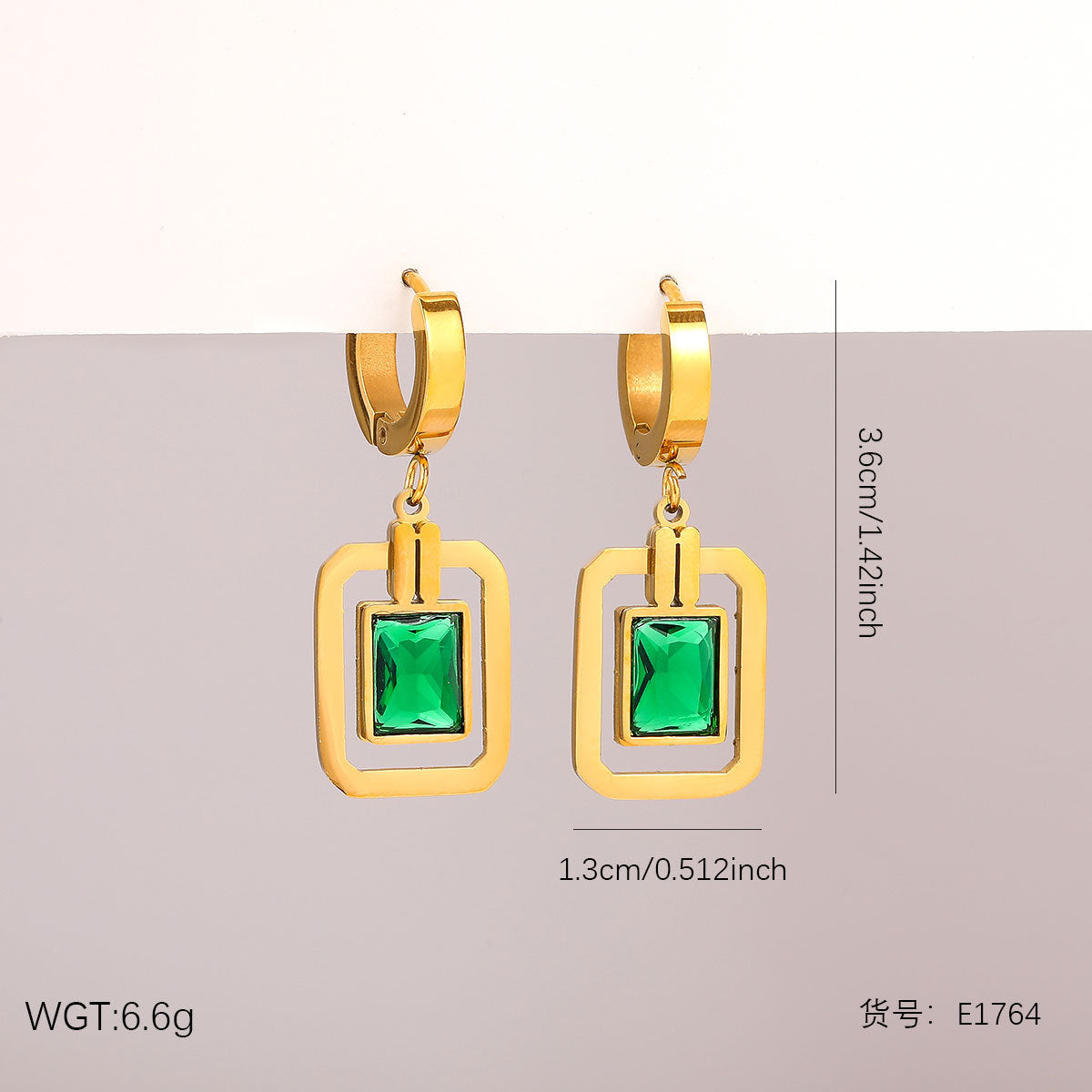 Wholesale Stainless steel flower and heart earrings