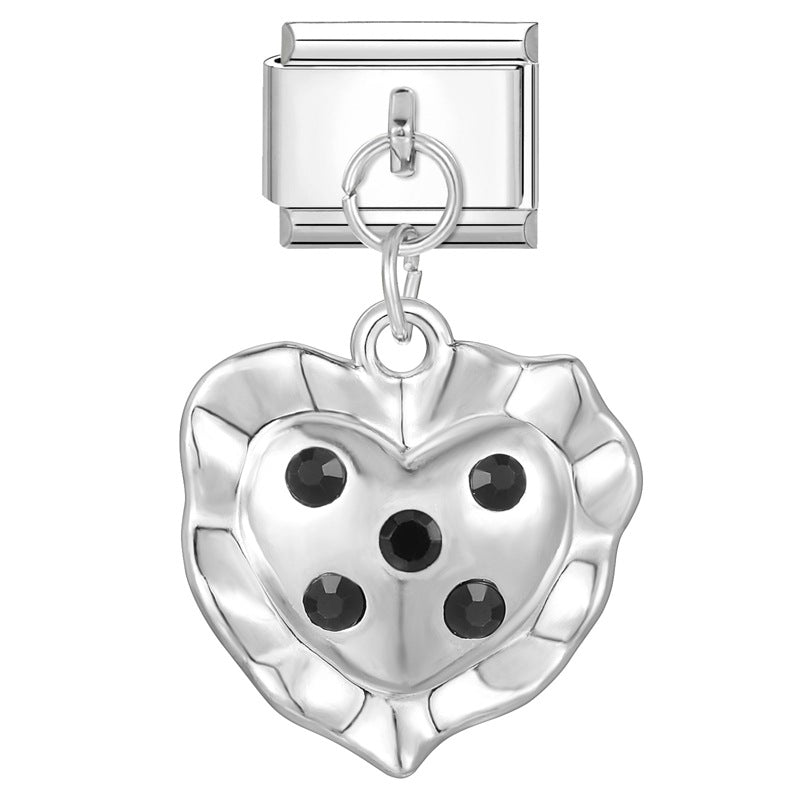 Wholesale Italian handmade pendant butterfly flower DIY jewelry