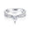 Wholesale  925 Sterling Silver Love Ring  Light Luxury Zircon Ring