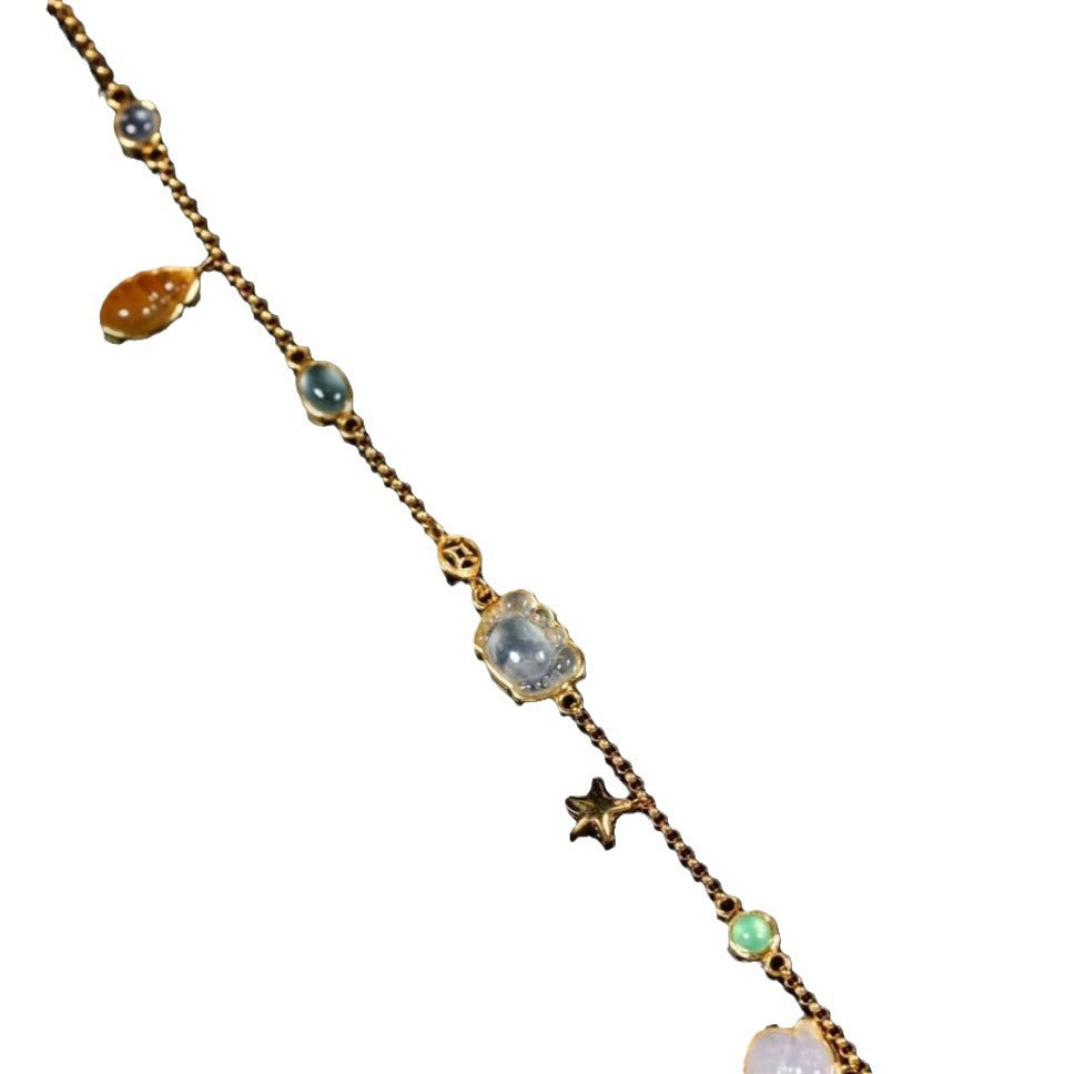 Wholesale Summer Forest Style Starfish Shell Anklet Small Conch Beach Small Pendant Anklet