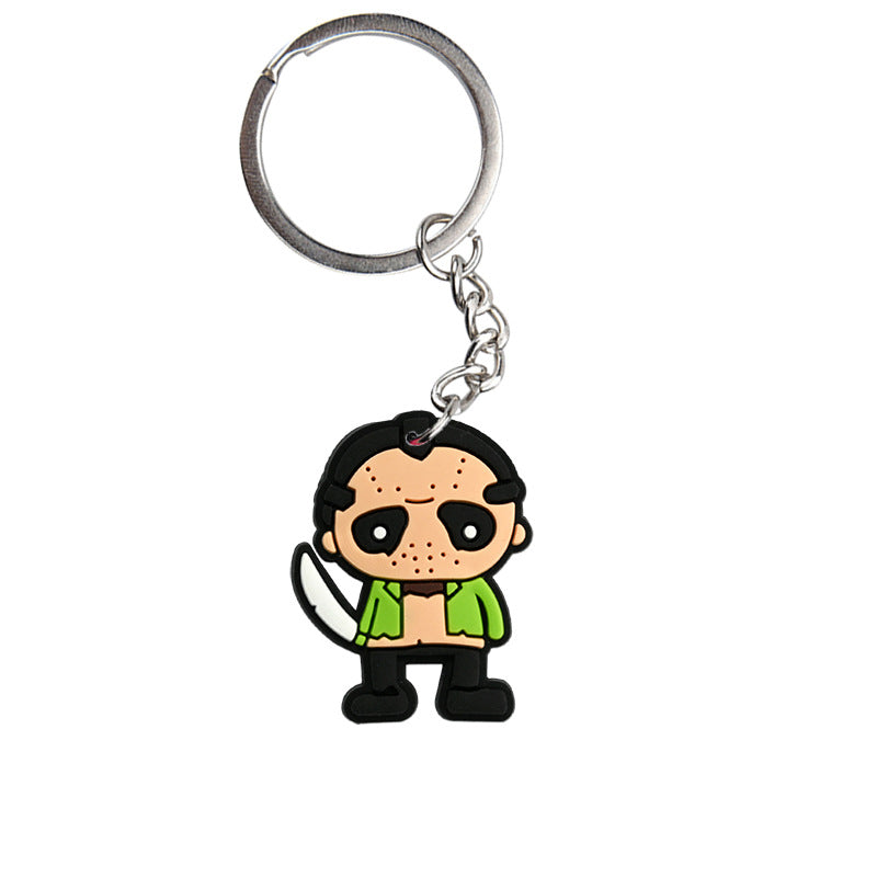 Wholesale Cartoon  PVC Keychain Pendant,  Dark Style Bag Charm for Resale