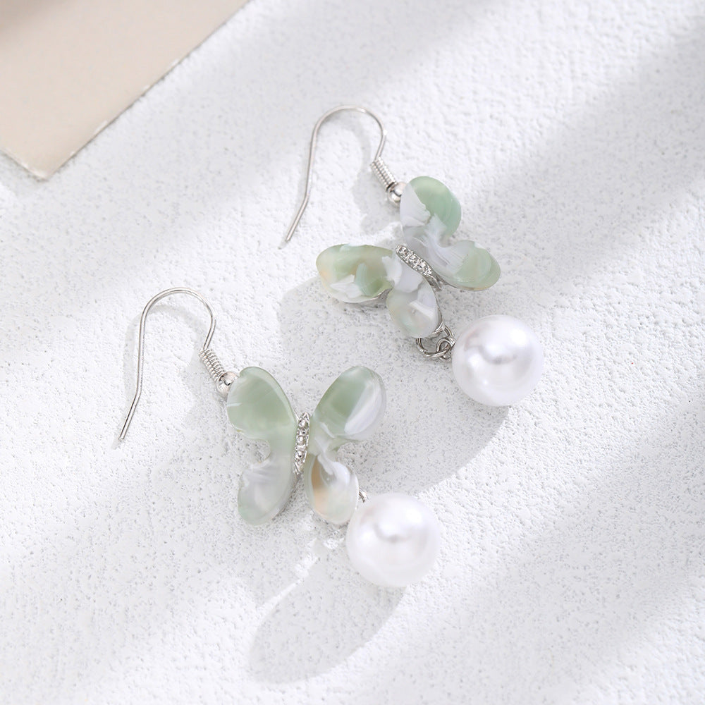 Wholesale Butterfly Shell Pearl Earrings