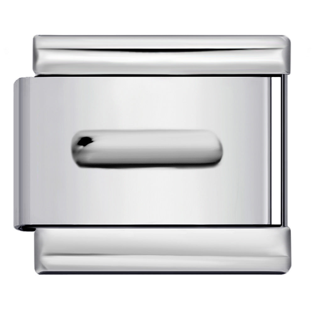 Wholesale Italian Charm Bracelet 9mm DIY Splicing Removable Number Symbol Element Stainless Steel Composable Bracelet