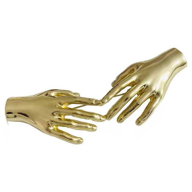 Wholesale  double palm brooch fashionable brooch