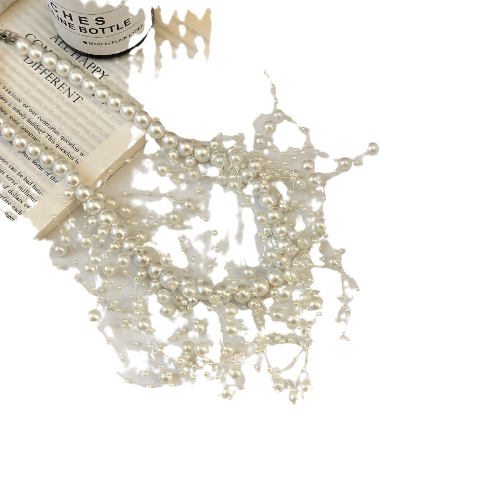 Wholesale multi-layer pearl tassel necklace