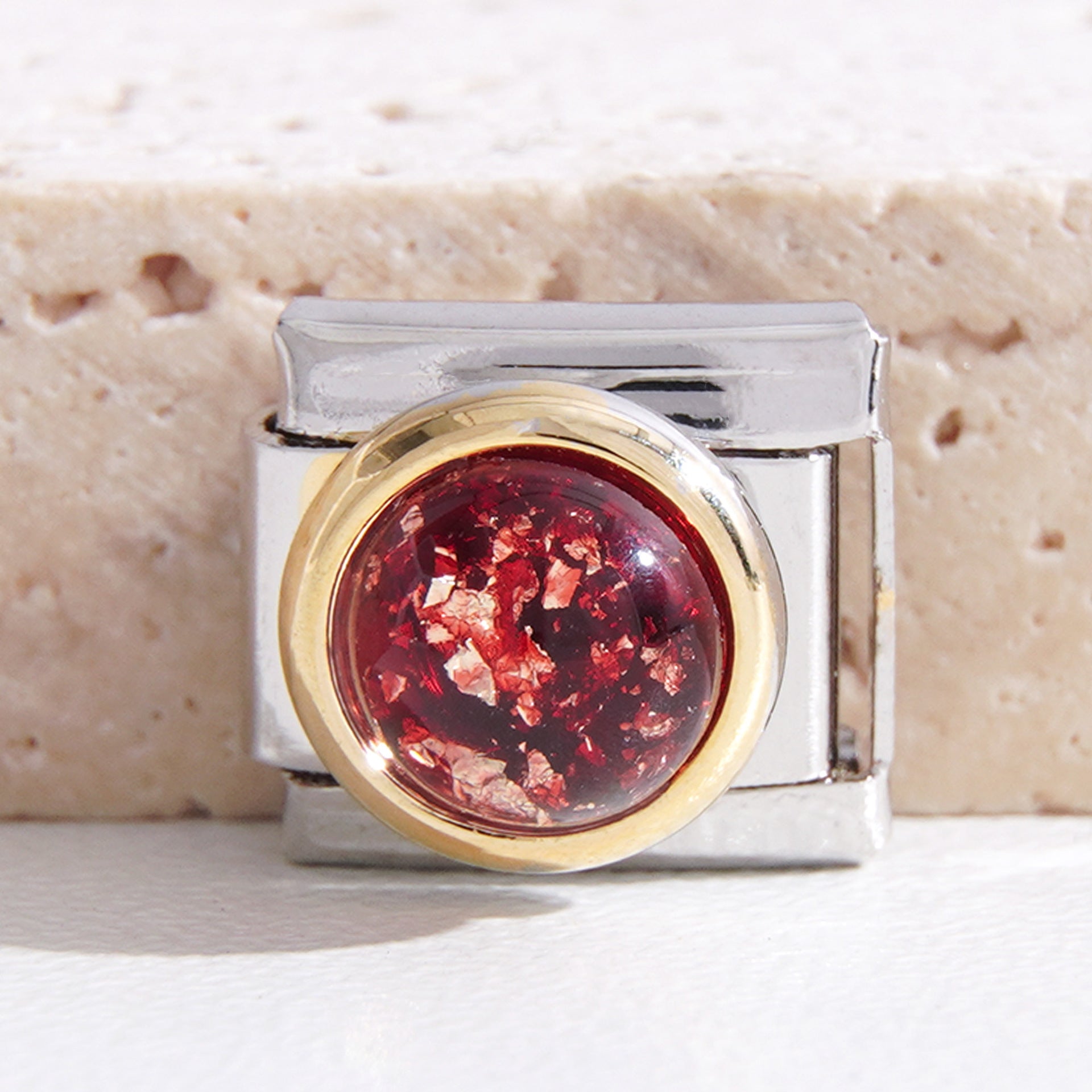 Wholesale  9mm Italian Charm Starter Bracelets DIY square Single Section Creative Stainless Steel Composable Bracelet