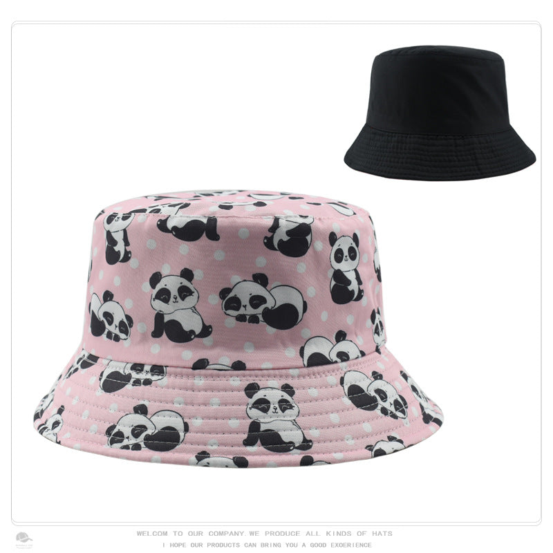 Wholesale Retro Pattern Printed Bucket Hat Double Sided Basin Hat ACC-HT-DaQi001
