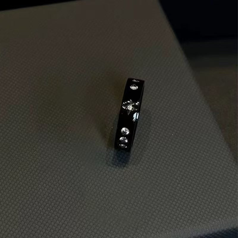 Wholesale Fashion Meteor Black Knight Couple Rings Adjustable Alloy Jewelry Gift Set
