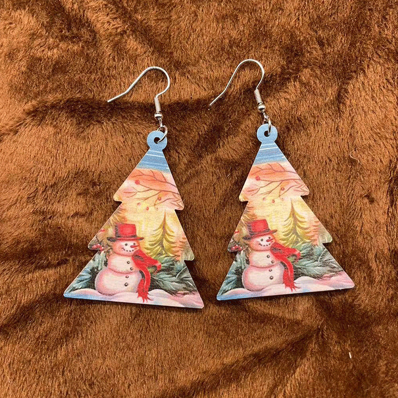 Wholesale Christmas Creative Cute Cartoon Santa Claus Earrings ACC-ES-KangD001