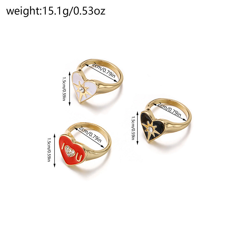 Wholesale  exaggerated jewelry  drop oil ring