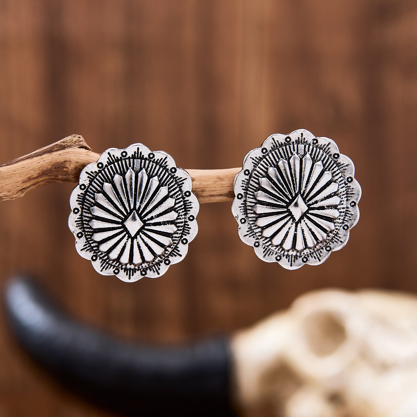 Wholesale Bohemian Pumpkin Pattern Zinc Alloy Earrings Fashion Accessory