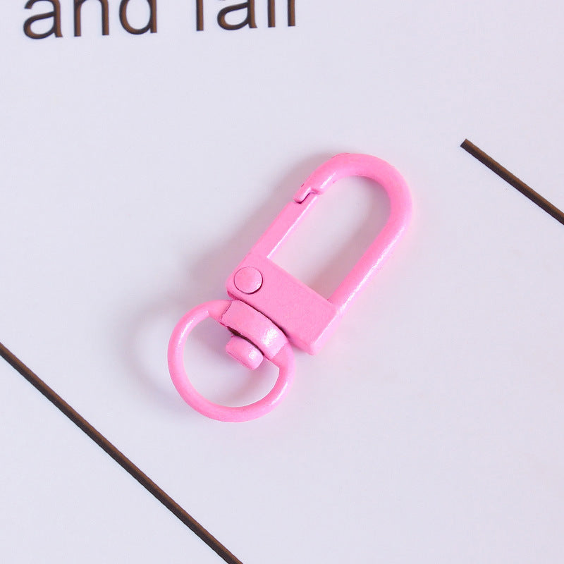 Wholesale 10pcs DIY Metal Paint Color Keychain Accessories