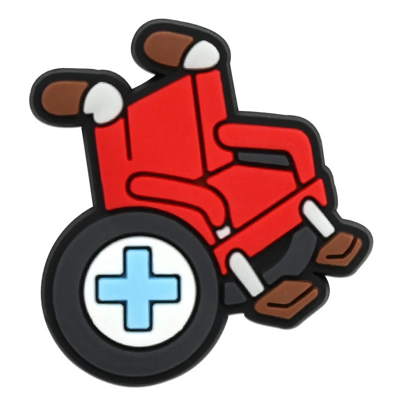Wholesale Medical First Aid Theme PVC Shoe Charms For Clog Sandals DIY Decorative Everyday Chic Accessory For Resale