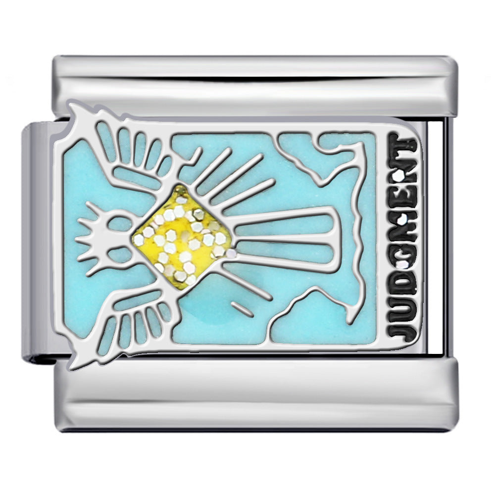 Wholesale Italian Modular Stainless Steel Tarot Card SeriesDIY Bracelet