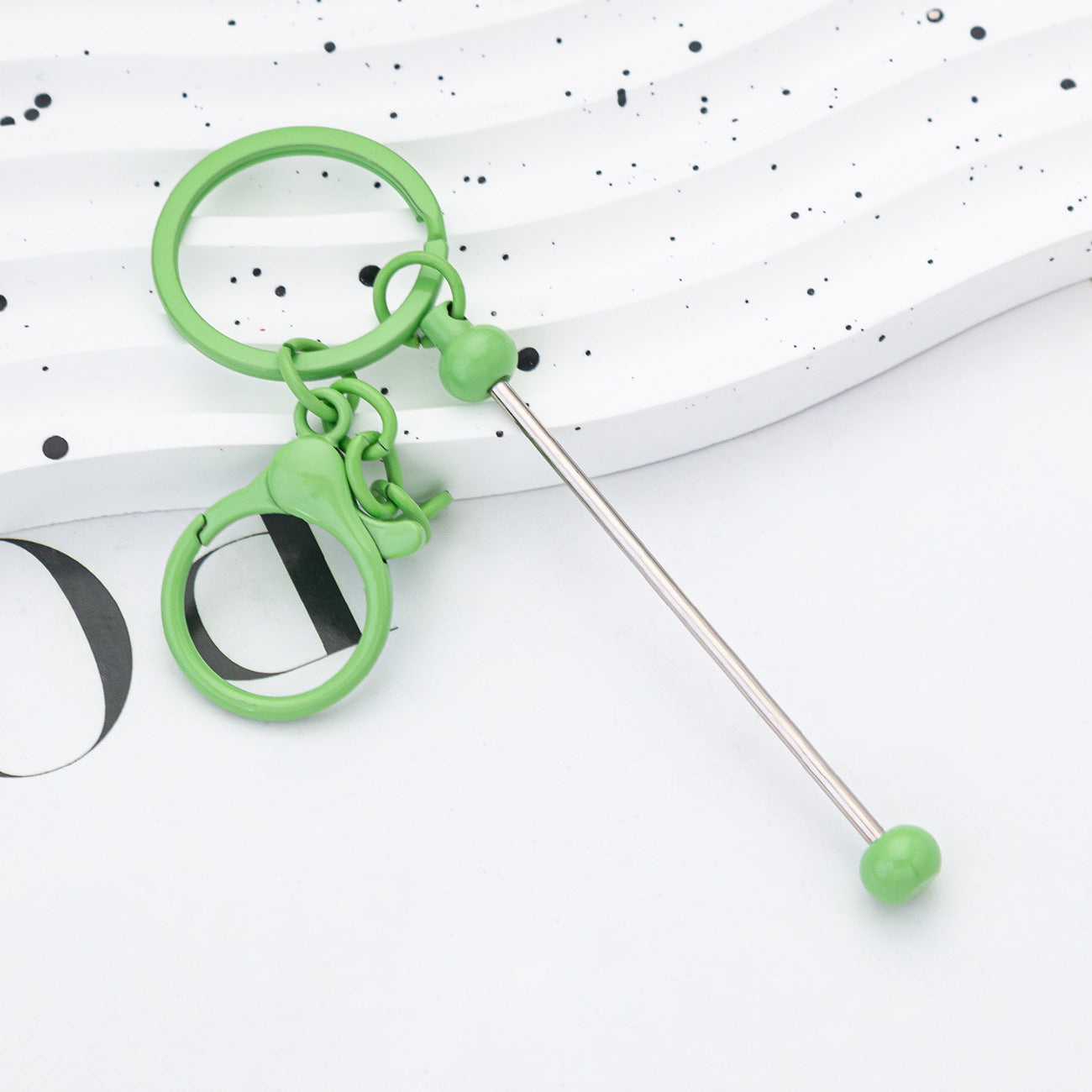 Wholesale Beadable Keychains Colorful DIY Beaded Keychains ACC-KC-HuaH008