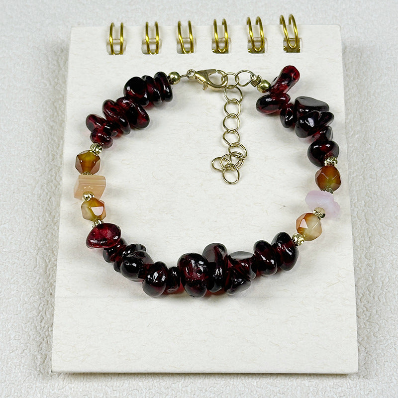 Großhandel natürliche Kiesstich -Barock -Perlenkette