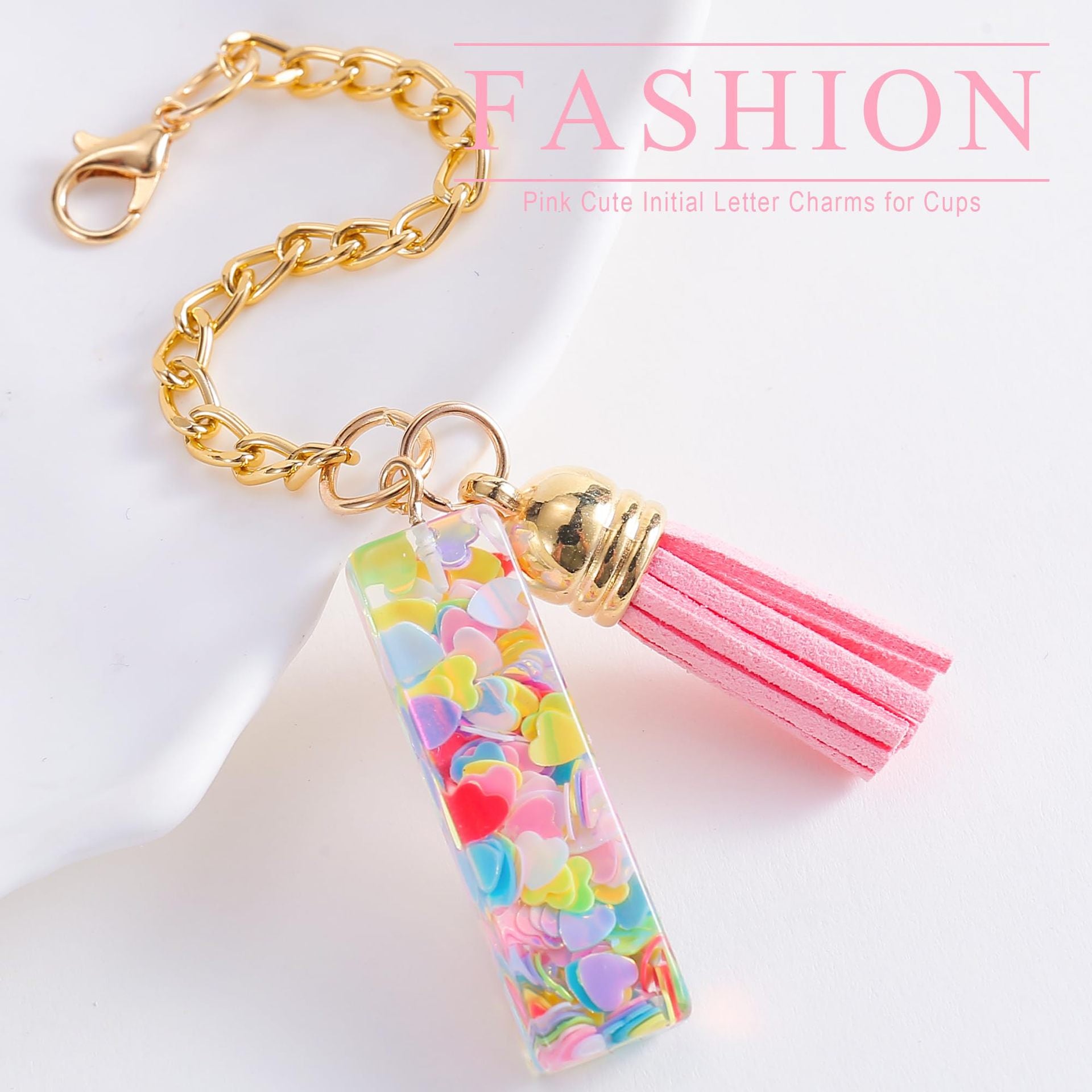 Wholesale Cartoon 26 Letters Resin Hanging Chain Cup Accessories Chain ACC-CA-Jiay001