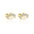 Wholesale 925 sterling silver star and moon zircon round head earrings