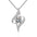 Wholesale s925 silver love heart-shaped pendant clavicle chain