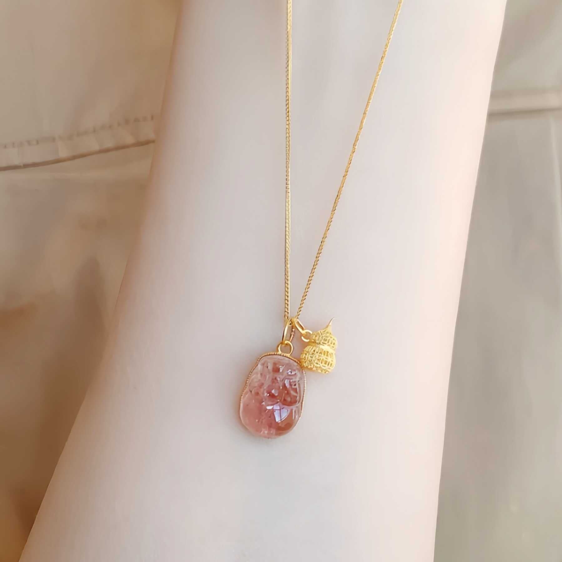Wholesale Authentic Pink Tourmaline Necklace