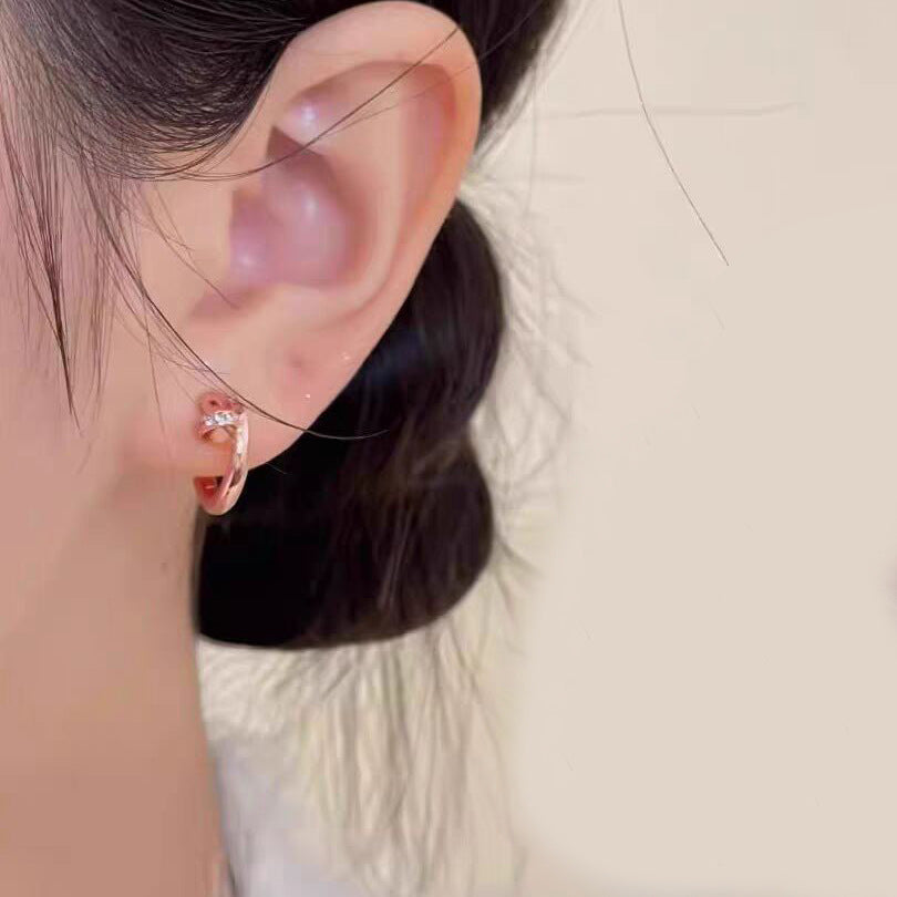 Wholesale Geometric Pearl Earrings Platinum Plated Boutique Resale Jewelry Accessory