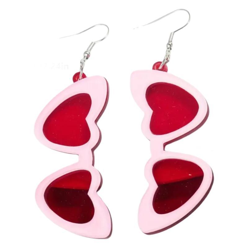 Wholesale  Love Sunglasses Earrings Acrylic Earrings
