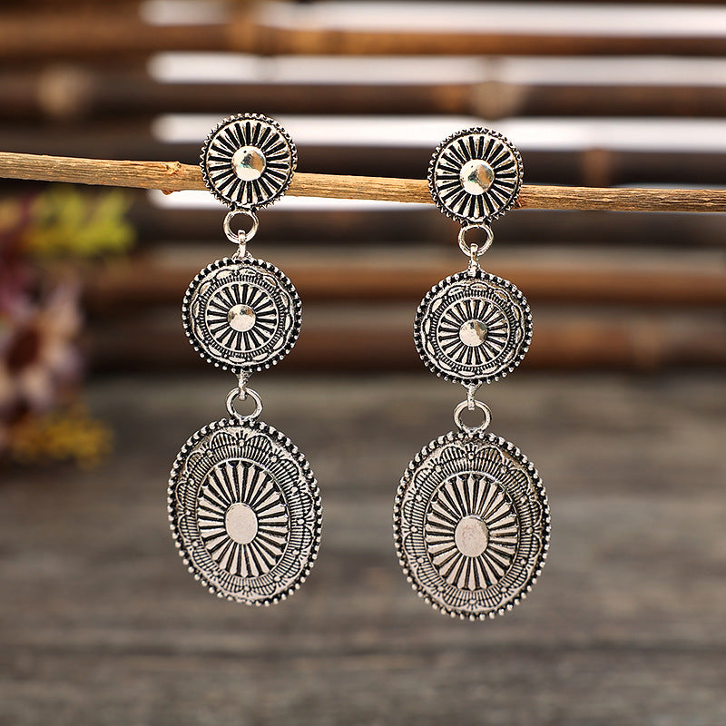 Wholesale Vintage Tassel Drop Long Chain Earrings