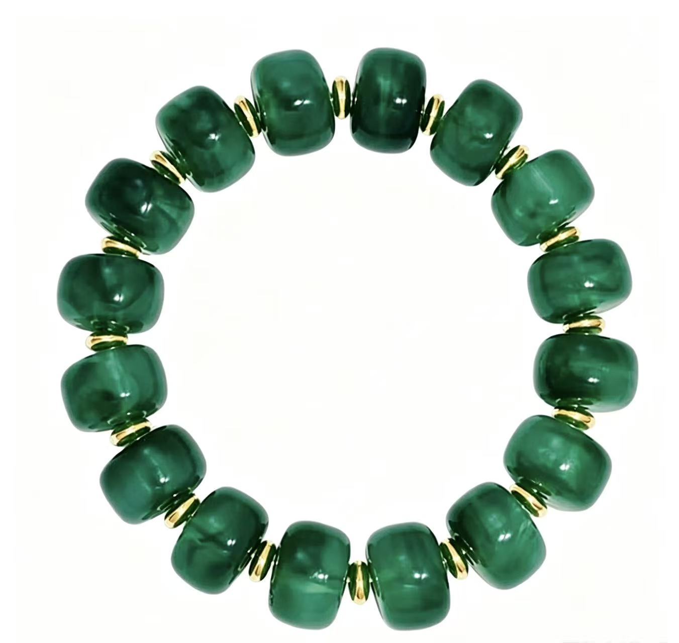 Wholesale Bohemian Acrylic Beaded Bracelet Trendy Rainbow Jewelry Accessory For Women Gift