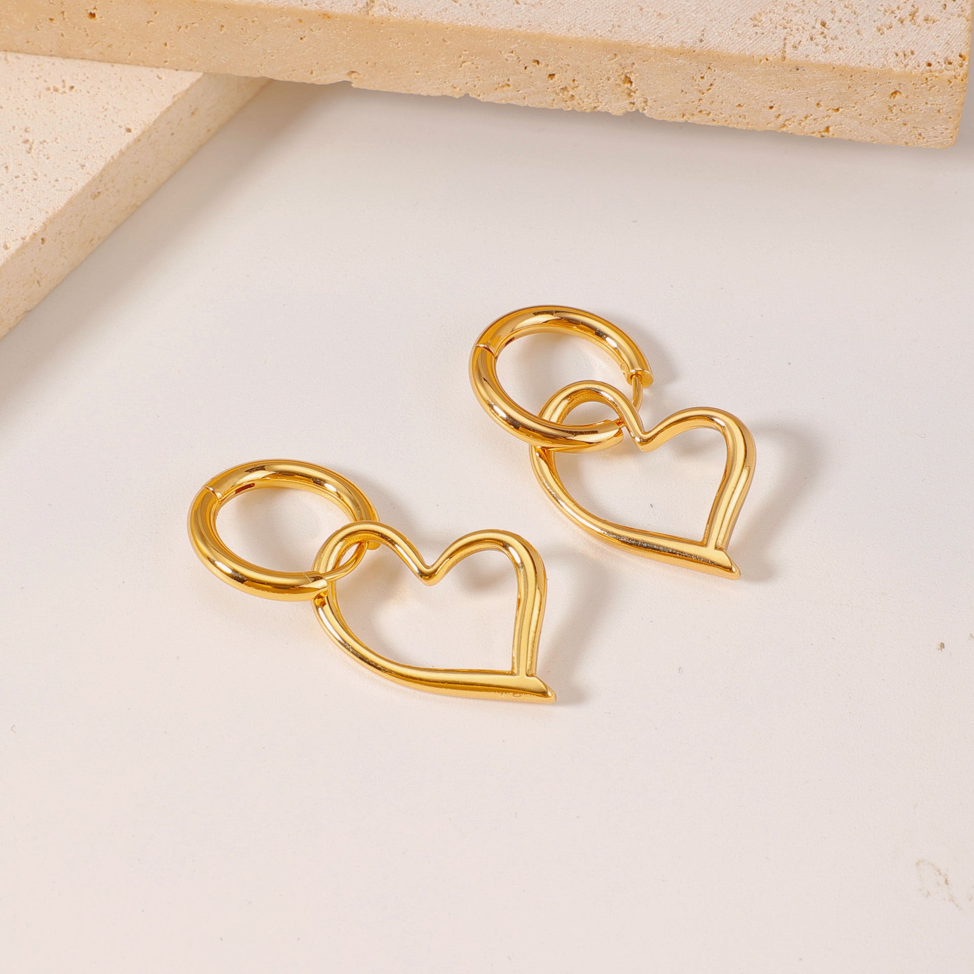 Wholesale Stainless Steel Titanium Steel Gold Light Luxury Earrings